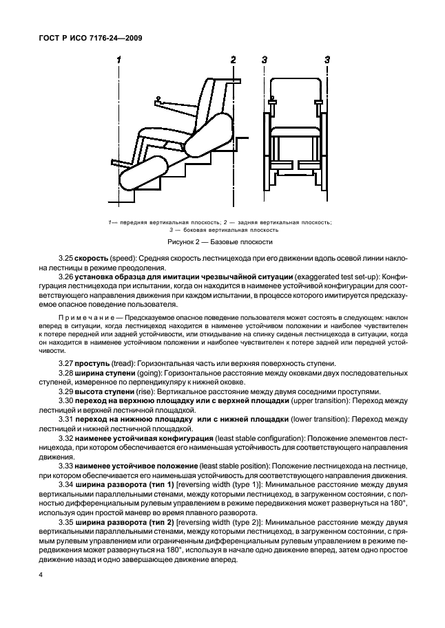 Высота подножки кресла коляски