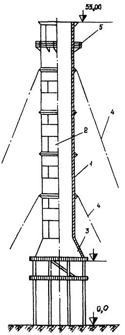 Дымовая металлическая труба типовой проект