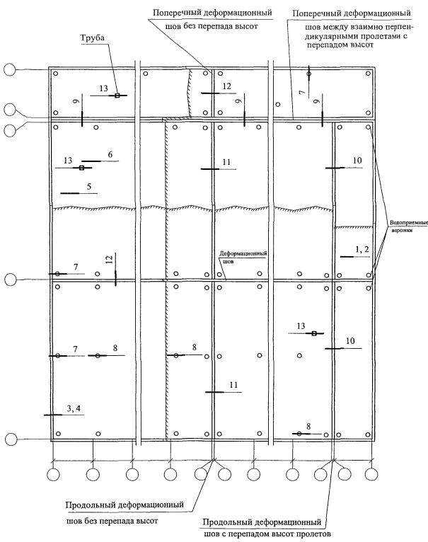 Деформационные швы на плане