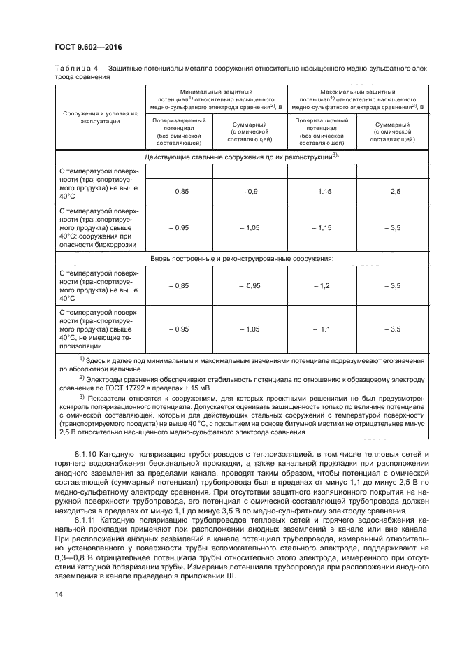 ГОСТ 9.602-2016 Единая система защиты от коррозии и старения. Сооружения подземн