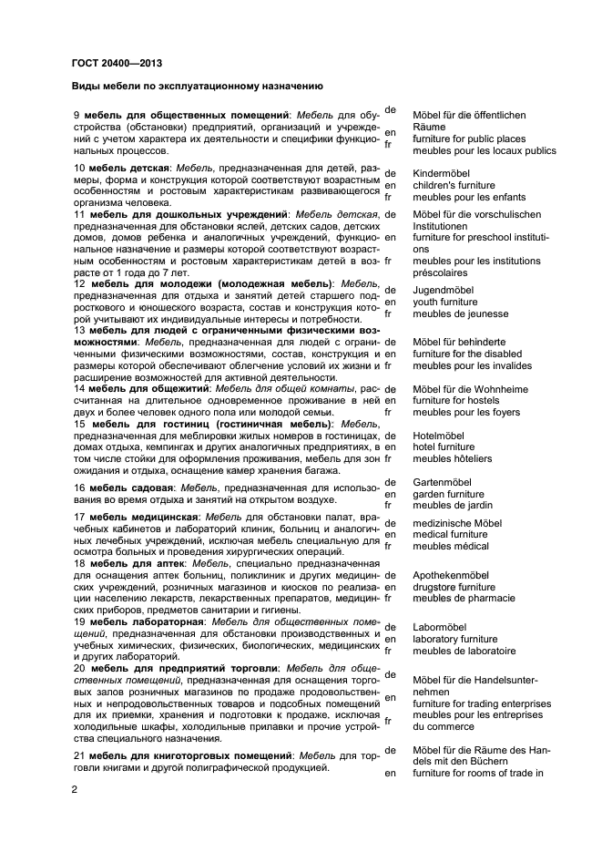 Гост 20400 2013 межгосударственный стандарт продукция мебельного производства