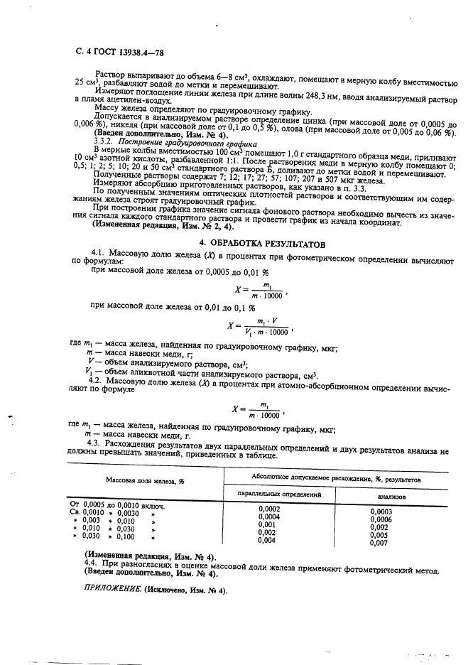 Определение железа