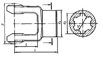 Вилка карданного вала чертеж