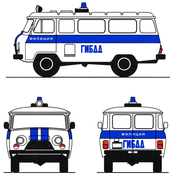 Цветографические схемы спецтранспорта полиции