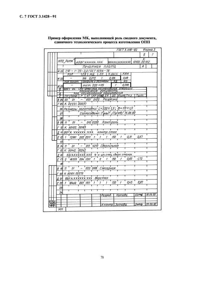 Оформление технологической документации. ГОСТ 3.1428-77. Техпроцесс изготовления печатной платы. Оформление технологической документации ГОСТ. Техпроцесс на печатную плату.