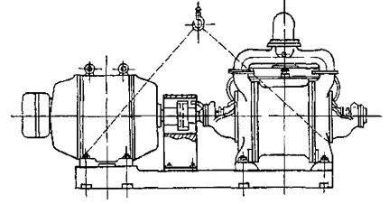 Схема строповки насоса центробежного