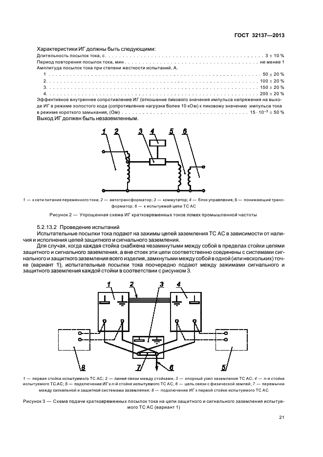 Методы электромагнитных испытаний. ГОСТ 32137-2013.