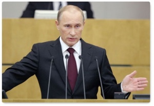 В.В.Путин отвечая на вопросы представителей фракций в Государственной Думе отметил, что прямая обязанность государства навести порядок в сфере безопасности