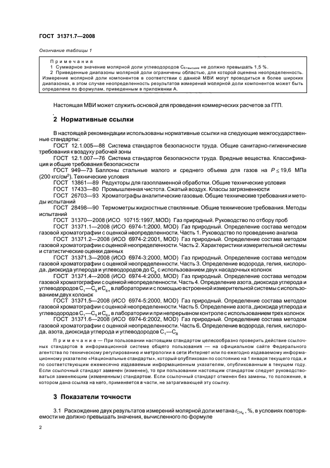 Метод определения состава газа. Мви методика выполнения измерений газа.