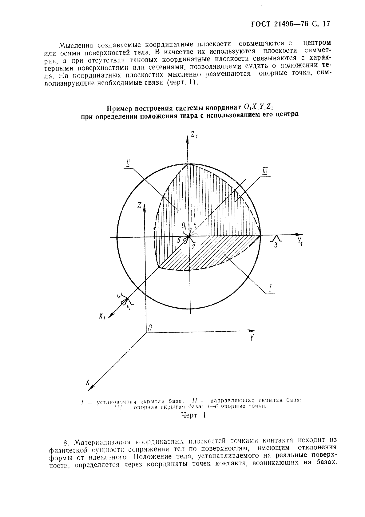 Схема базирования по гост 21495 76