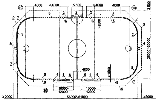 Чертеж ледовой арены