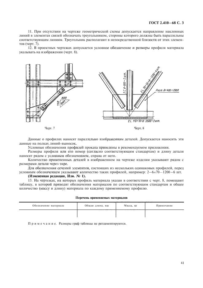 ГОСТ 2.410-68 Единая система конструкторской документации. Правила выполнения че