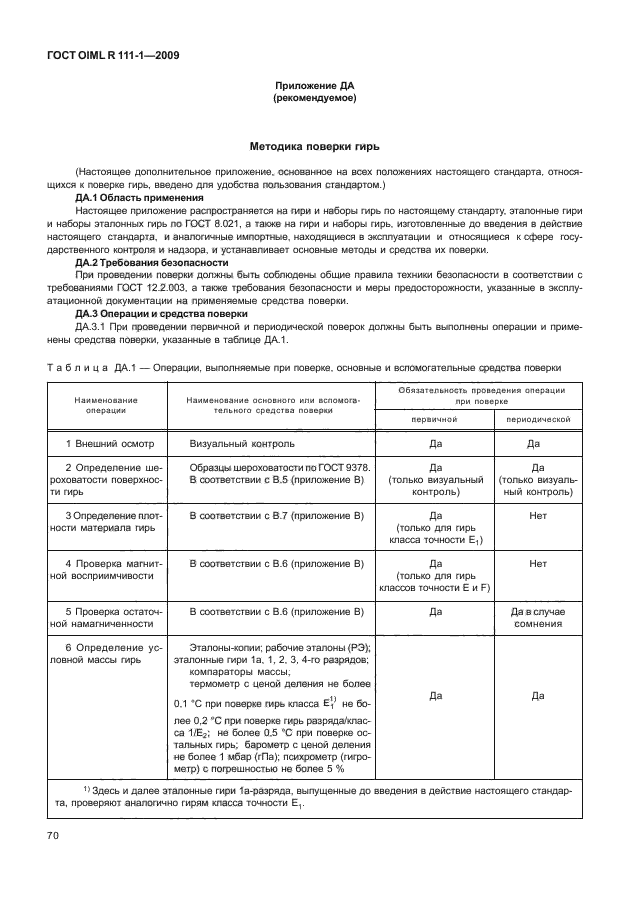 Калибровочные гири классы точности. ГОСТ OIML R 111-1-2009. Методика поверки гирь. Погрешность гирь таблица.