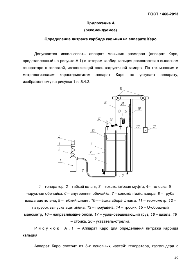 Технологическая схема получения ацетилена из карбида кальция