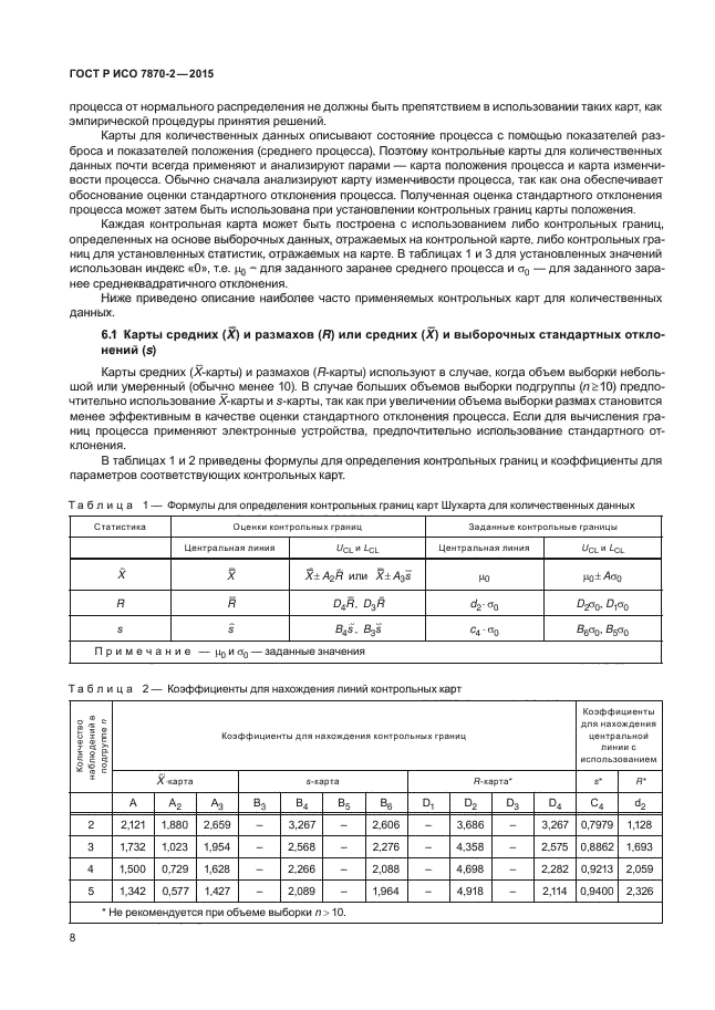 Исо 7870 2. ГОСТ Р ИСО 7870-2-2015 статистические методы контрольные карты Шухарта. ГОСТ Р ИСО 7870-1-2015 статистические методы контрольные карты Шухарта. Контрольные карты ГОСТ. Формулы для карт Шухарта.