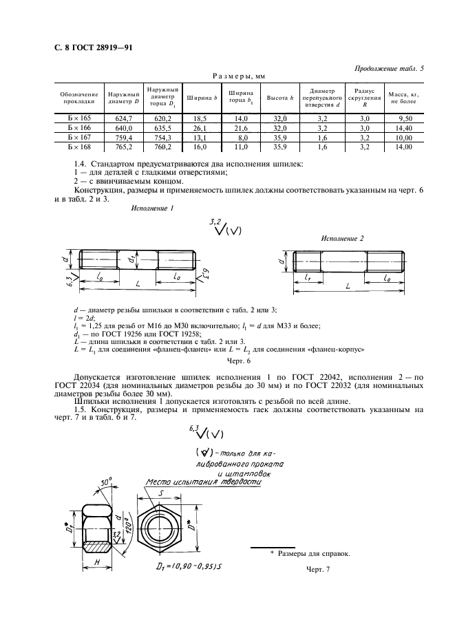 Фланец гост 28919 91 чертеж