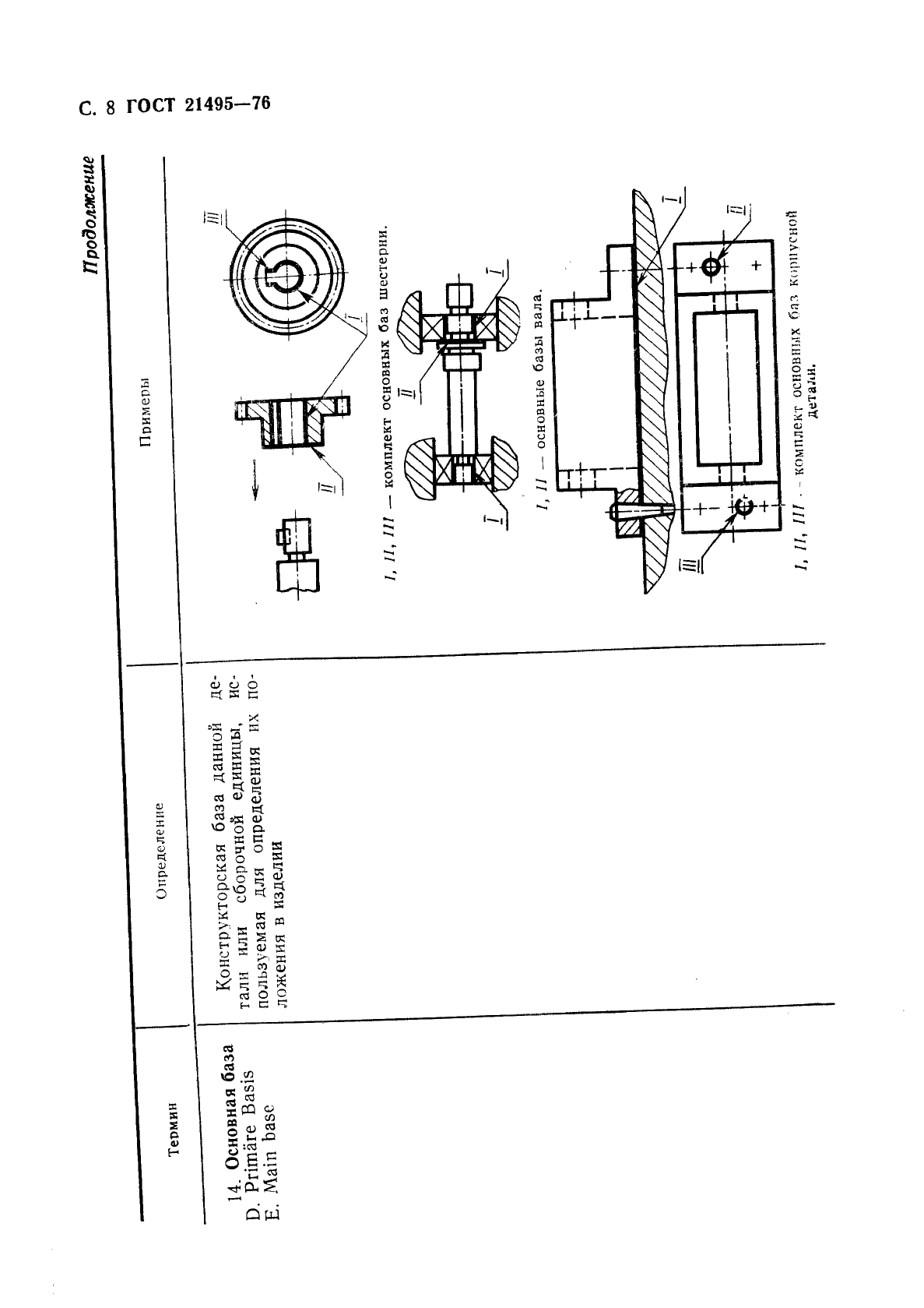 Схема базирования по гост 21495 76