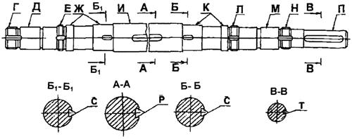 Вал насоса д320 50 чертеж