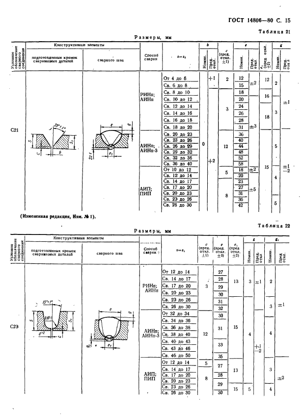 Гост 14806 80 обозначение на чертеже