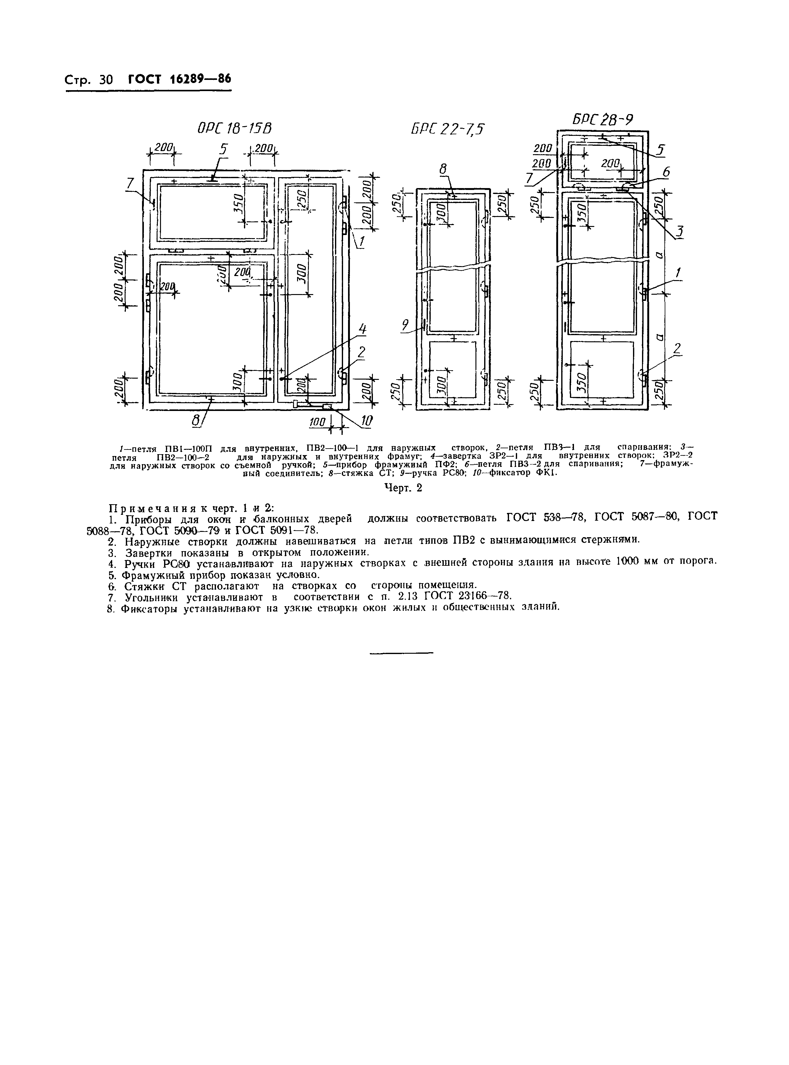 ГОСТ 16289-80 окна