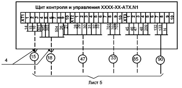 Схема подключения внешних проводок