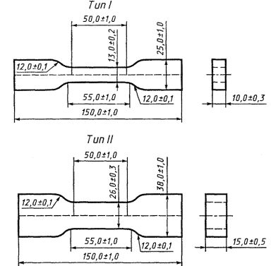 Испытания образцов на растяжение гост