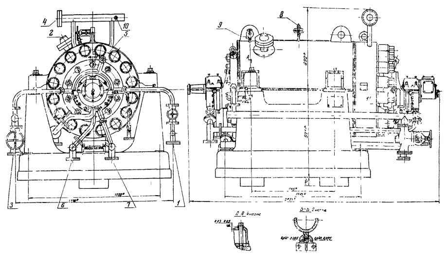 Чертеж питательного насоса