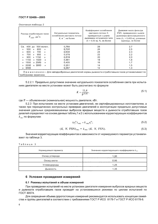 Нормы дымности отработавших газов дизельных двигателей