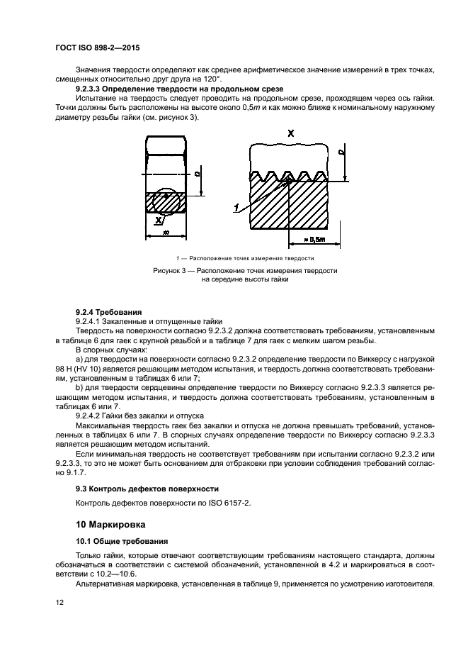 Твердость гаек