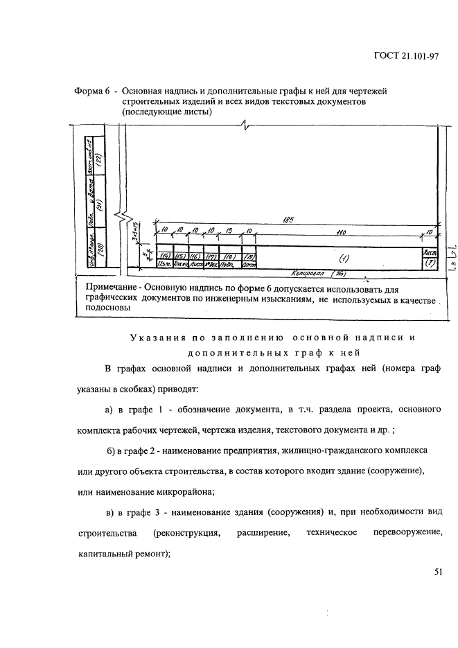 Основные требования к рабочей документации