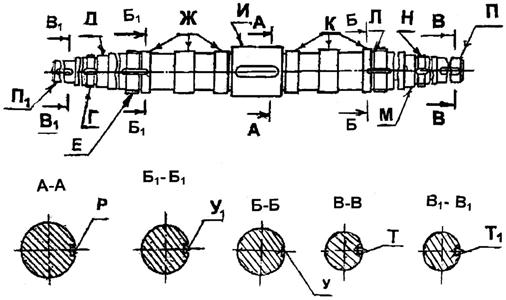 Вал насоса д320 50 чертеж