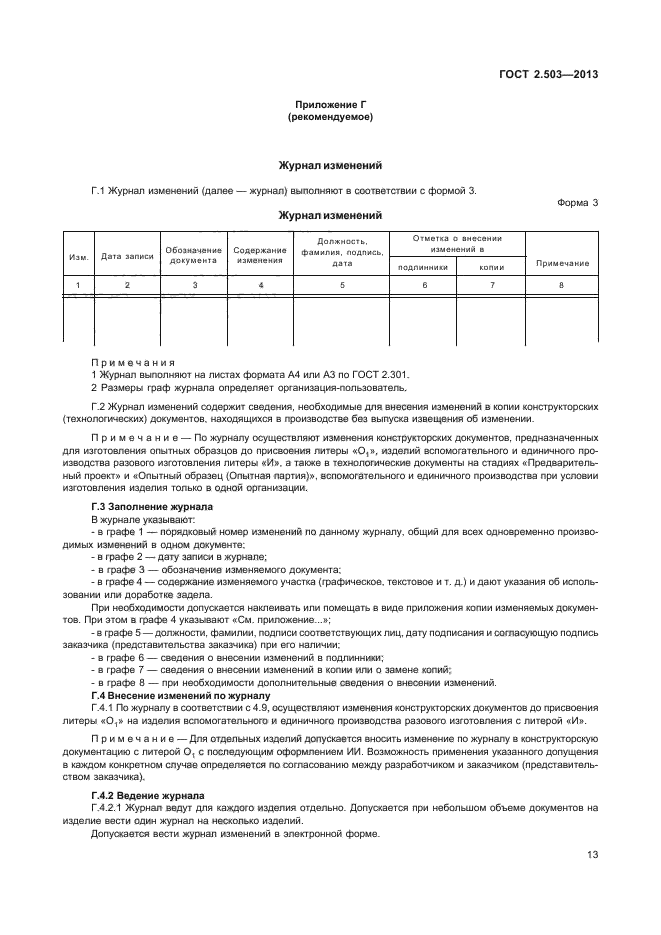 Правила внесение изменений в документацию