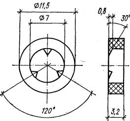 Шайба уплотнительная чертеж
