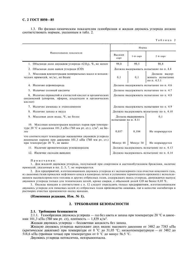 Двуокиси углерода высшего сорта. Двуокиси углерода высшего сорта