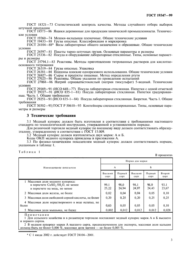 Образец технической меди