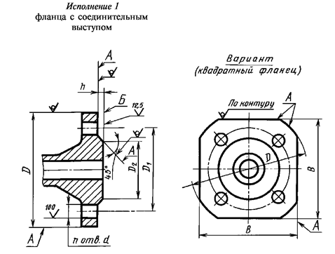 Фланец чертеж - ФЛАНЕЦ с БРС АФК большой по ГОСТ 28919-91 цена и купить, устьево