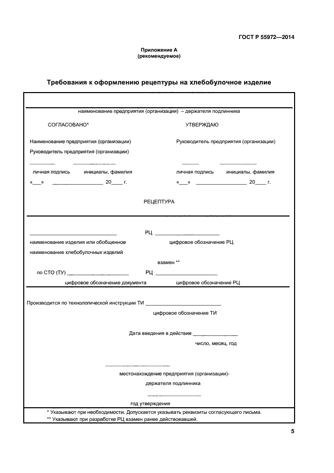 Технологическая инструкция образец