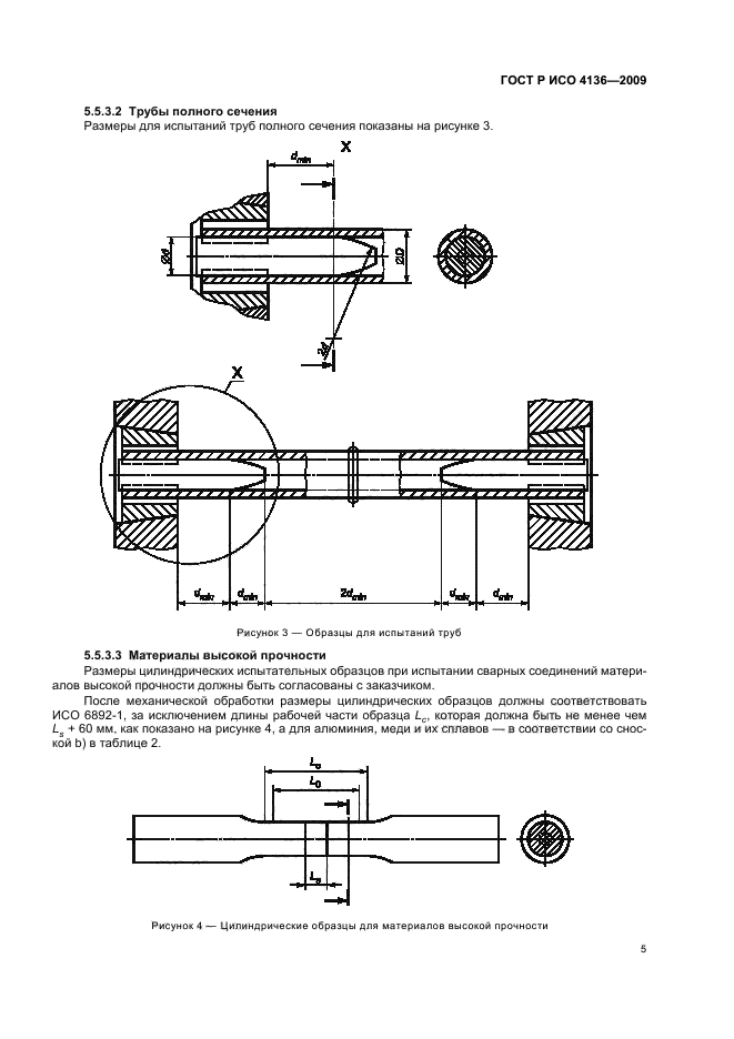 Испытания образцов на растяжение гост