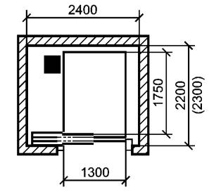Высота машинного помещения лифта