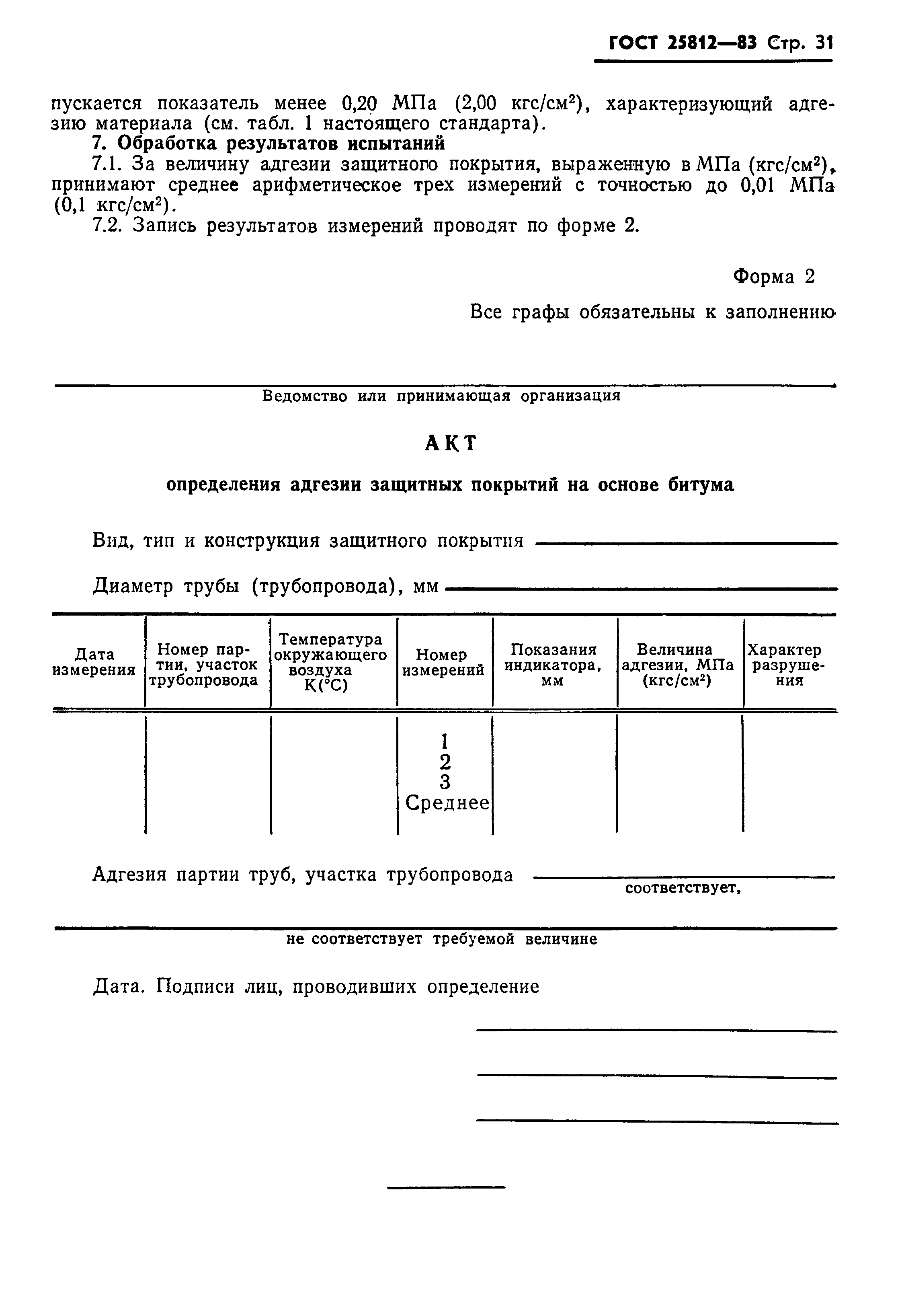 Акт защитного покрытия образец