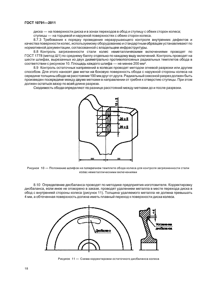 Допустимая толщина обода