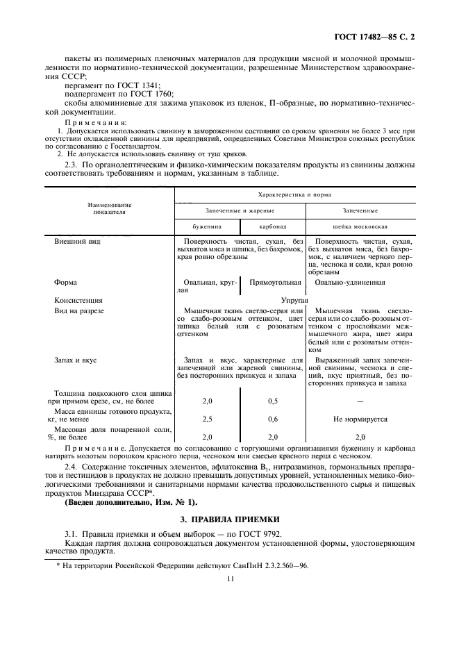 Буженина по госту ссср рецепт. Буженина ГОСТ действующий. Правила приемки свинины. Свинина замороженная ГОСТ приемка.