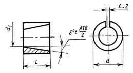 Втулка разрезная чертеж