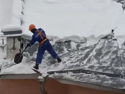 Охрана труда при очистке крыш от снега